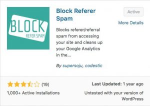 Image of the Block Referer Spam Plugin